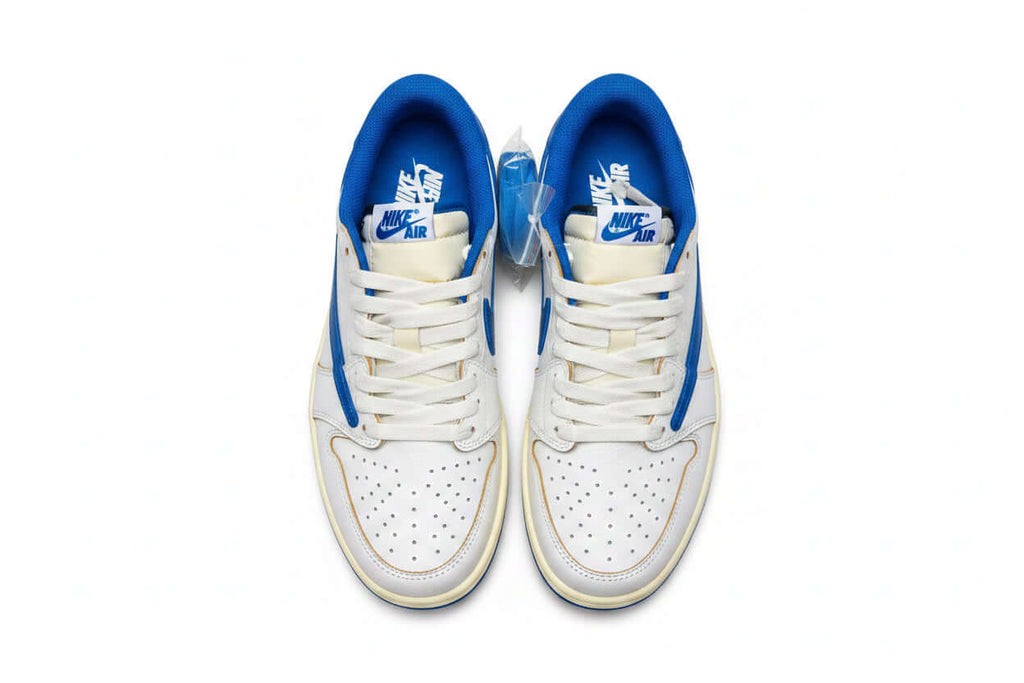 Nike performance sports shoes in white and blue, designed for maximum comfort and durability.