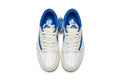 Nike performance sports shoes in white and blue, designed for maximum comfort and durability.
